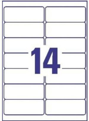 Avery Zweckform Przezroczyste etykiety do drukarek atramentowych 99.1x38.1mm 25 arkuszy (L7563-25) 2