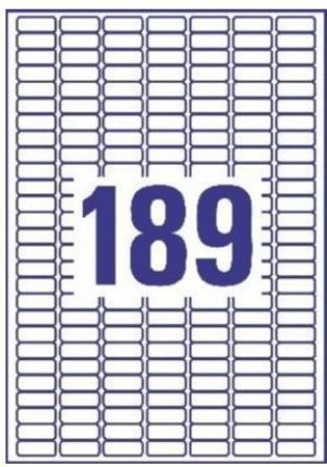 Avery Zweckform Białe usuwalne minietykiety 25.4x10mm 25 arkuszy (L4731REV-25) 2