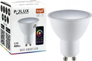 Polux Żarówka Polux GU10 400lm 5W+RGB wifi Tuya 1