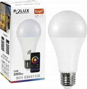 Polux Żarówka Polux A65 E27 1055lm 11W+RGB wifi Tuya 1