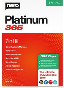 Program Nero Platinum 365 - oprogramowanie (licencja roczna) 1
