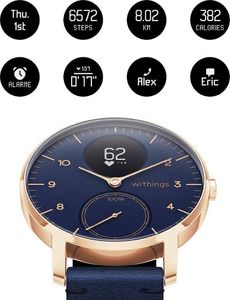 Smartwatch Withings Steel HR Granatowy  (HWA03b-36blue-RG-L. Blue-All-Inter) 2