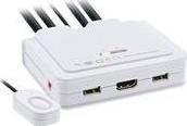 Przełącznik InLine InLine Kabel KVM Switch, 2-portowy, HDMI, 4K, USB, Audio 1