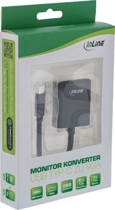 Adapter USB InLine USB-C - VGA Czarny  (64104B) 2