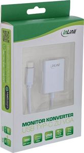 Adapter USB InLine USB-C - VGA Biały  (64104S) 2