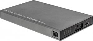 Kieszeń InLine USB-C 3.2 Gen 2 - 2x M.2 SATA SSD (00031C) 1