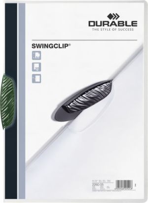Durable Skoroszyt Swingclip Zaciskowy A4 / 30 kartek Zielony 1