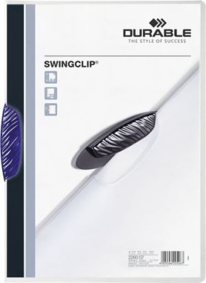 Durable Skoroszyt Swingclip Zaciskowy A4 / 30 kartek Granatowy 1