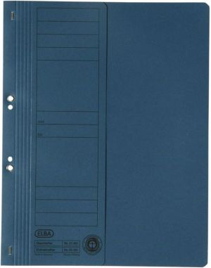 Elba Skoroszyt kartonowy oczkowy, A4, połówkowy, niebieski (BX6073) 1