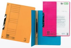 Elba Skoroszyt kartonowy hakowy, A4, połówkowy, czerwony (EB5241) 2