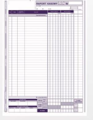 Michalczyk & Prokop Raport kasowy A4 80 kartek (410-1) 2