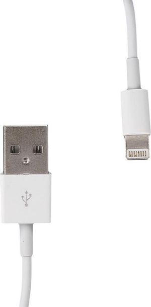 Kabel USB Whitenergy do Apple iPhone 5 transfer/ładowanie 2m biały (09982) 1