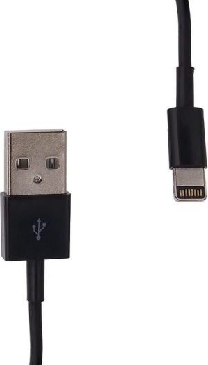 Kabel USB Whitenergy do Apple iPhone 5 transfer/ładowanie 2m czarny (09981) 1