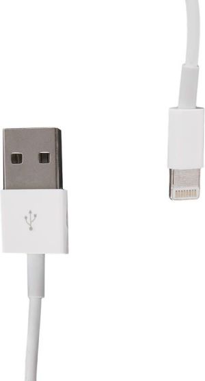 Kabel USB Whitenergy do Apple iPhone 5 transfer/ładowanie 100cm biały (09980) 1