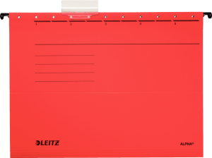 Leitz Teczka zawieszana A4, ALPHA, Czerwona (19850025) 1