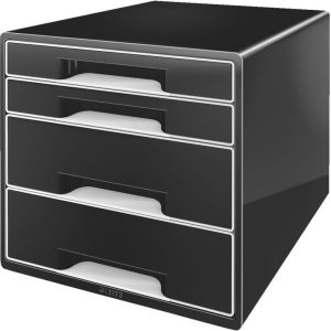 Leitz Pojemnik BLACK&WHITE 4 szuflady czarny (52520095) 1