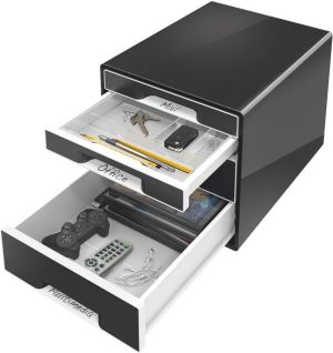Leitz Pojemnik BLACK&WHITE 4 szuflady czarny (52520095) 2