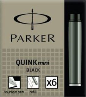 Parker Nabój atramentowy QUINK mini 6szt. czarny (S0767220) 1