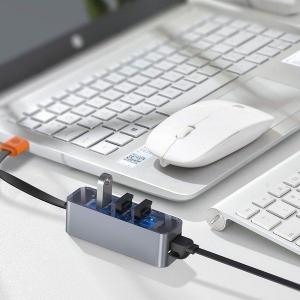 HUB USB Baseus 1x RJ-45 + 3x USB-A 3.0 (CAHUB-AH0G) 4
