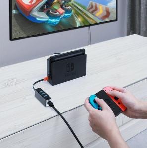 HUB USB Baseus 1x RJ-45 + 3x USB-A 3.0 (CAHUB-AH0G) 6