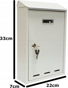 Metalplus METALPLUS Skrzynka na listy pocztowa szara 3