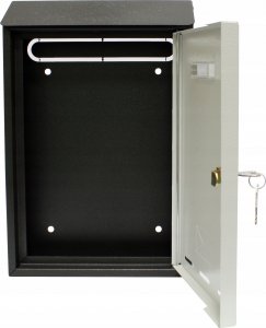 Metalplus METALPLUS Skrzynka na listy pocztowa czarno-szara 3