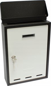 Metalplus METALPLUS Skrzynka na listy pocztowa czarno-szara 4