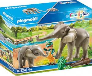 Playmobil Słonie na zewnątrz (70324) 1