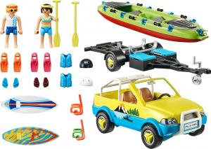 Playmobil Auto z przyczepką na kanu (70436) 2