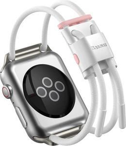 Baseus Pasek Baseus Let's Go Apple Watch 3/4/5 38mm/40mm (biało-rózowy) 2