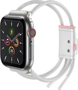 Baseus Pasek Baseus Let's Go Apple Watch 3/4/5 38mm/40mm (biało-rózowy) 5