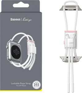 Baseus Pasek Baseus Let's Go Apple Watch 3/4/5 38mm/40mm (biało-rózowy) 6