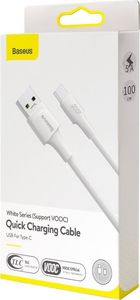 Kabel USB Baseus USB-A - USB-C 1 m Szary (BSU1704WHT) 6