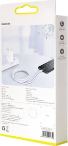 Kabel USB Baseus USB-A - USB-C 1 m Szary (BSU1704WHT) 7