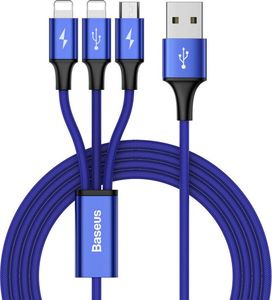 Kabel USB Baseus USB-A - 1.2 m Granatowy (CAMLL-SU13) 1