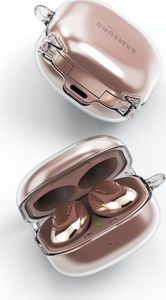 Ringke Etui ochronne Hinge do Samsung Galaxy Buds Live Clear przezroczyste 3
