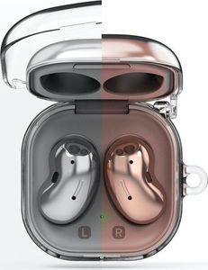 Ringke Etui ochronne Hinge do Samsung Galaxy Buds Live Clear przezroczyste 6