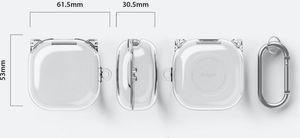 Ringke Etui ochronne Hinge do Samsung Galaxy Buds Live Clear przezroczyste 8