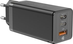 Ładowarka Baseus GaN C+C+A 1x USB-A 2x USB-C 4 A (BSU1624BLK) 5