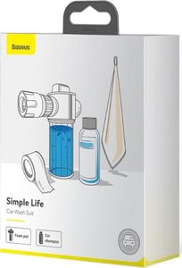 Baseus Zestaw akcesoriów Baseus Simple Life do mycia samochodu (pianownica, szmpon, taśma, ręcznik) 1