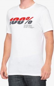 100% T-shirt 100% BRISTOL krótki rękaw white roz. XL (NEW) 1