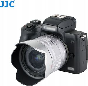 Osłona na obiektyw JJC Osłona Ew-53 Ew53 Do Canon Ef-m 15-45mm F/3.5-6.3 - Srebrna 5