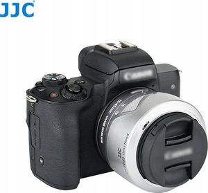 Osłona na obiektyw JJC Osłona Ew-53 Ew53 Do Canon Ef-m 15-45mm F/3.5-6.3 - Srebrna 9