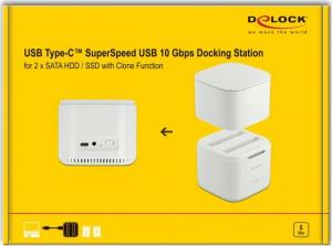 Stacja dokująca Delock 2.5" SATA - USB-C 3.2 Gen 2 (63084) 7