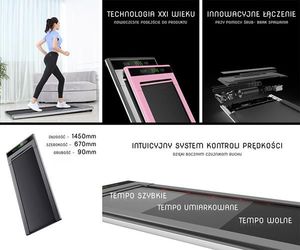 Bieżnia HMS Loop 08 elektryczna szara 21