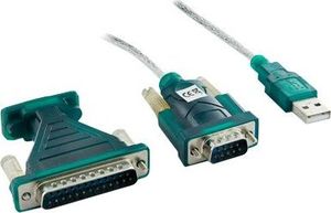 Adapter USB 4World USB - RS-232 Zielony  (01434-OEM) 1