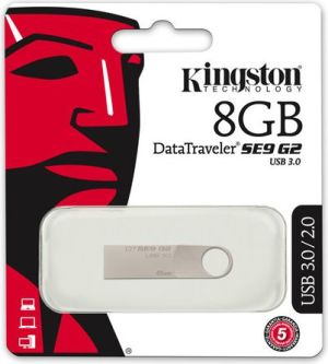 Pendrive Kingston DataTraveler SE9 G2 8GB, USB 3.0, Metalowy (DTSE9G2/8GB) 4