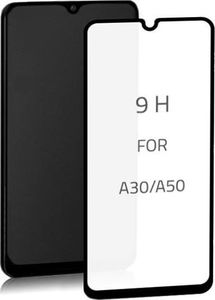 Qoltec Szkło ochronne hartowane PREMIUM Qoltec do Samsung Galaxy A30s | 6D | Pełne | Czarne 1