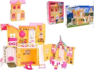 EduCORE DOMEK dla lalki 3 pokoje plac zabaw meble dla Barbie 1