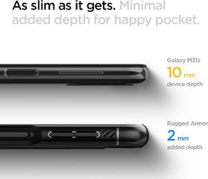 Spigen SPIGEN RUGGED ARMOR GALAXY M31S MATTE BLACK 2
